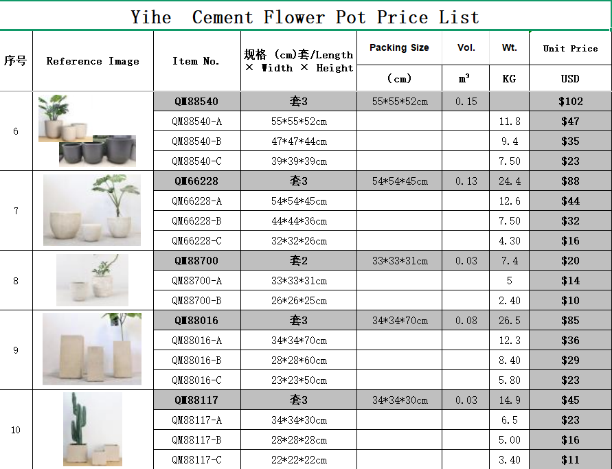 Cement Flower Pot