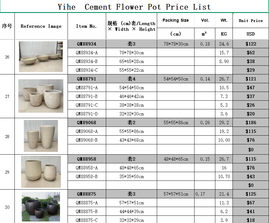 Cement Flower Pot